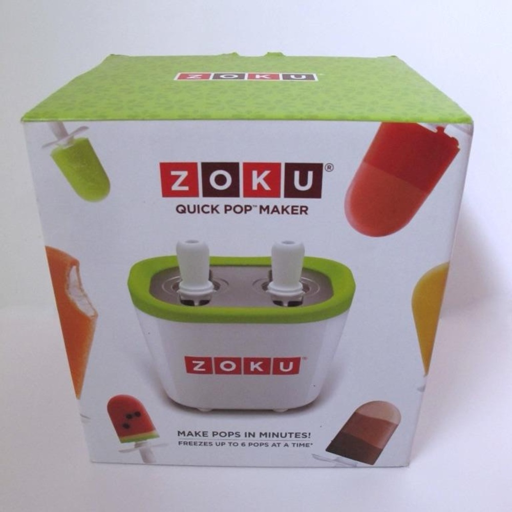 Zoku Quick Pop Maker - White with Lime Green Accent